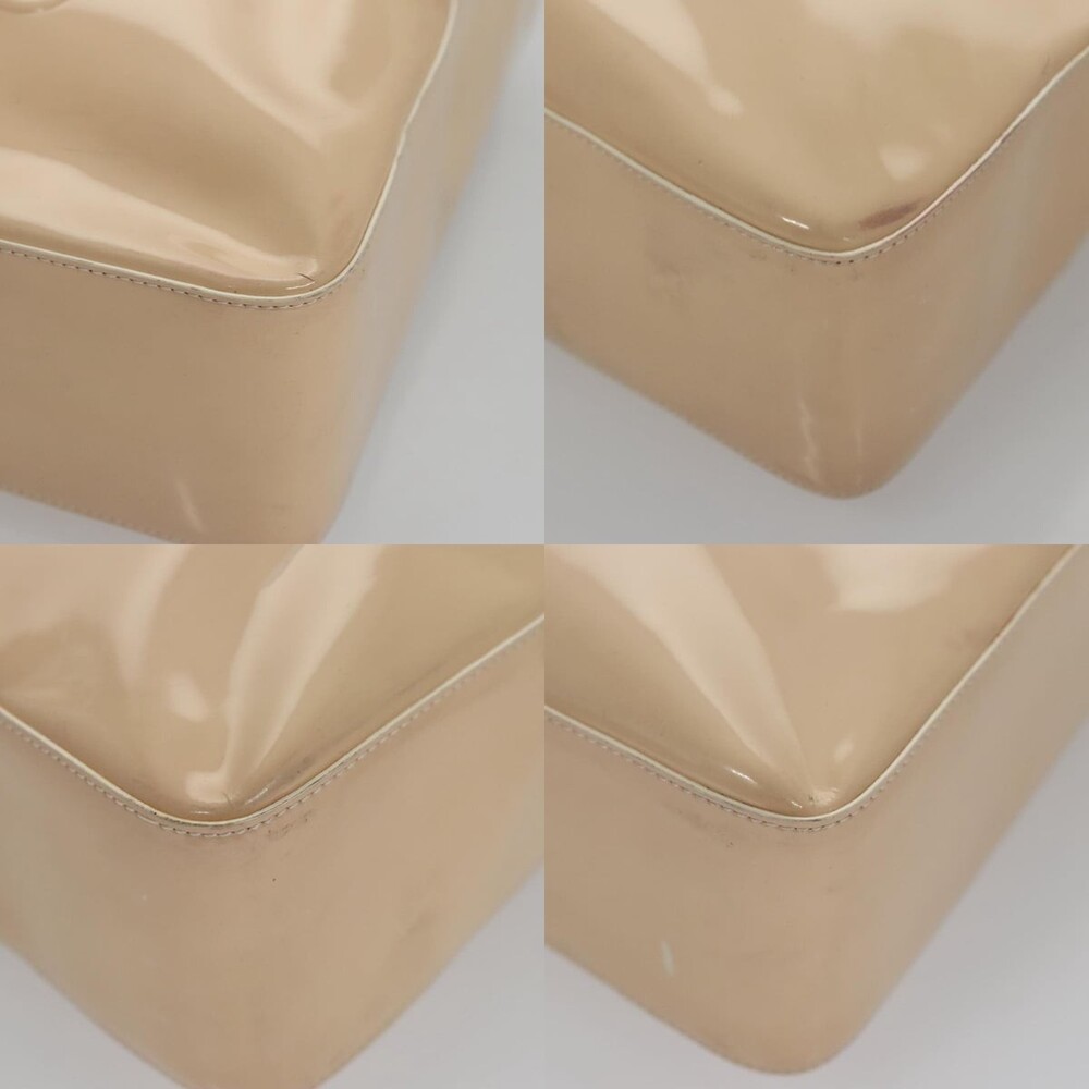 Chanel Tote Bag Enamel Beige Gold CC - Picture 5 of 8